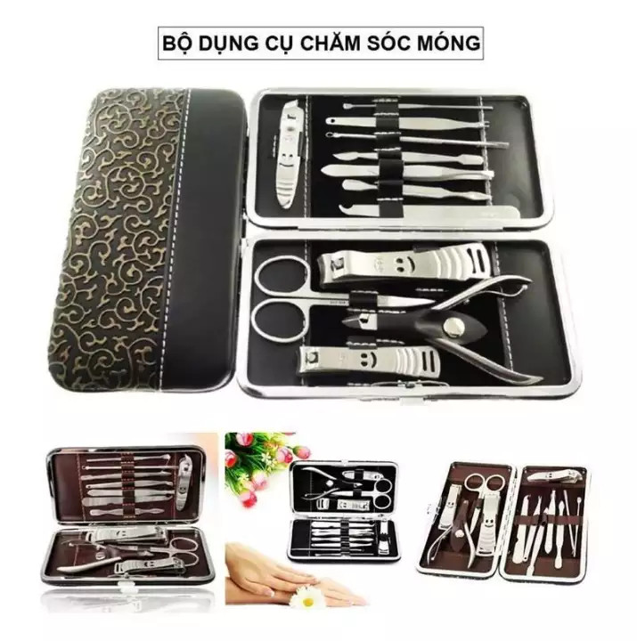 Dụng cụ làm móng 12 món Bộ kìm làm móng đa năng