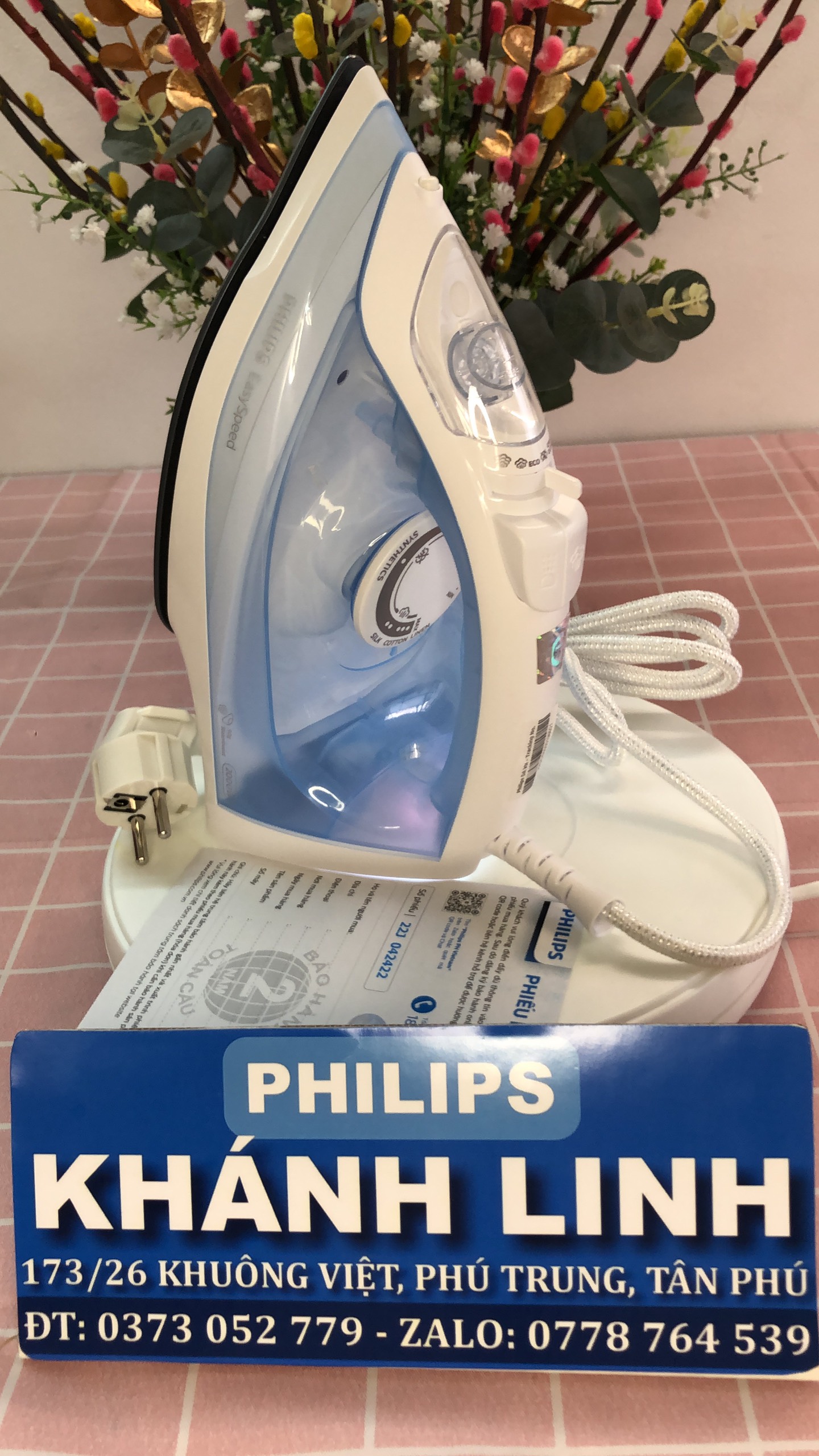 (Ảnh thật) Bàn ủi hơi nước Philips GC1740/20 2000W