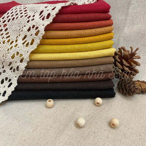 Vải Linen Bột Tông Màu Sunset