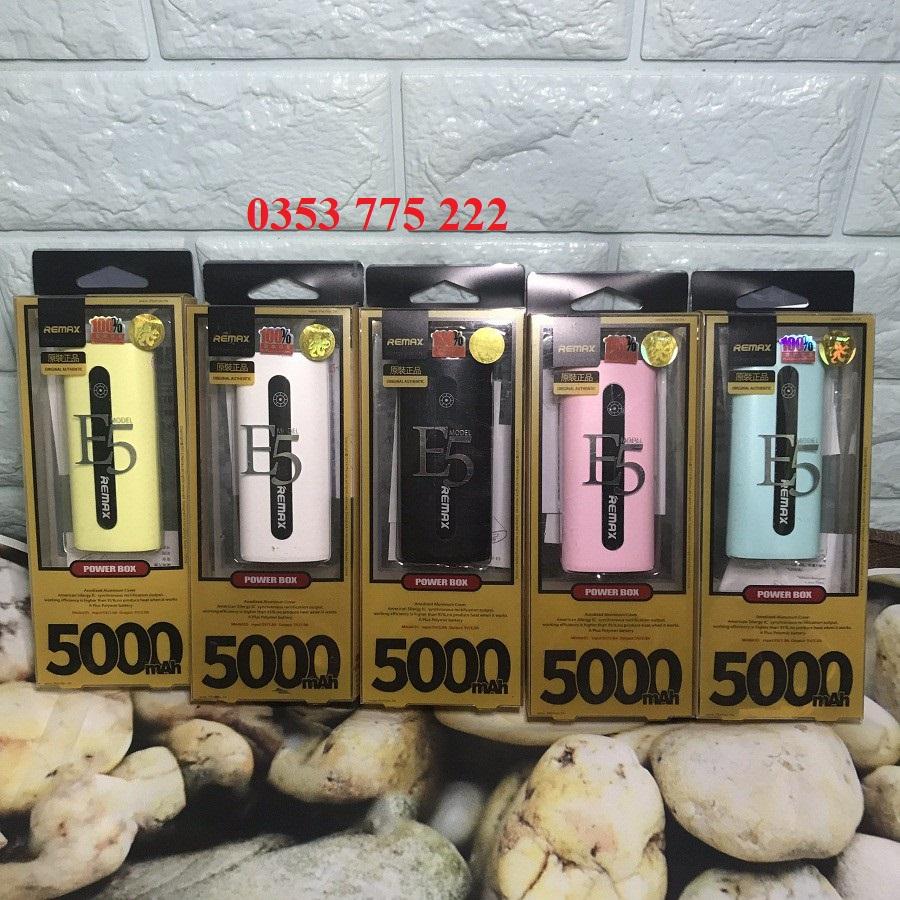 Sạc dự phòng Remax Model E5 5.000mAh