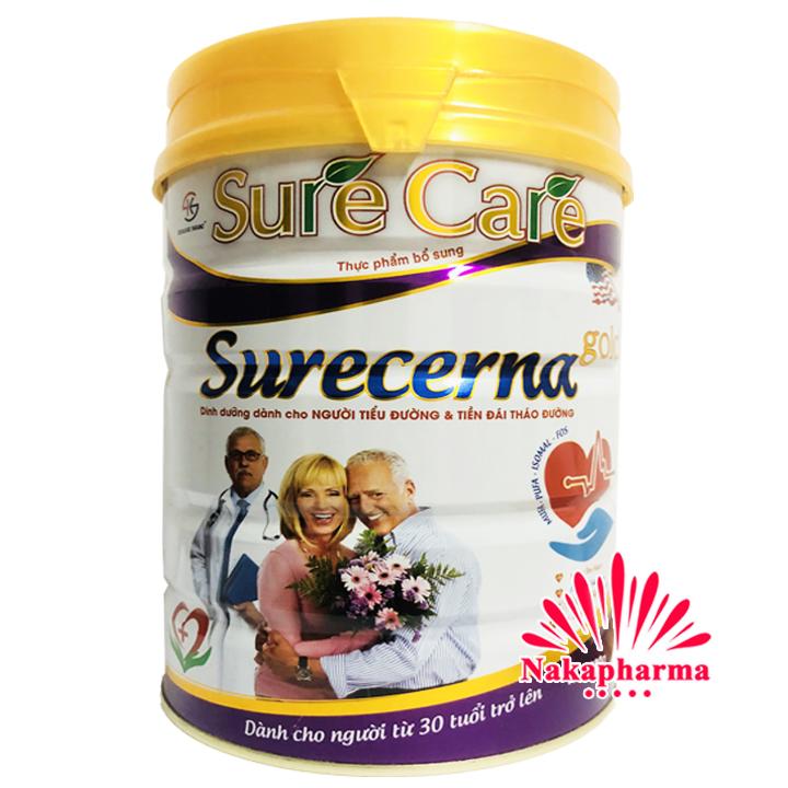 ✅ Sữa bột Sure Care Surecerna Gold 900g dành cho người tiểu đường, t-iền đái tháo đường – Sữa Surecare