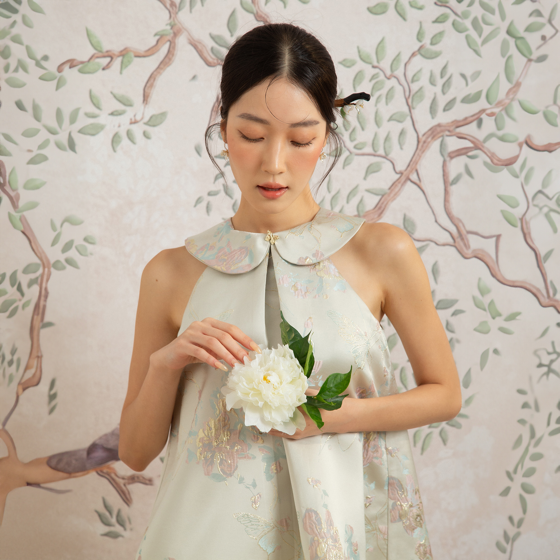 Áo Yếm Cổ Bèo Tiểu Thư - EDINI - A1636