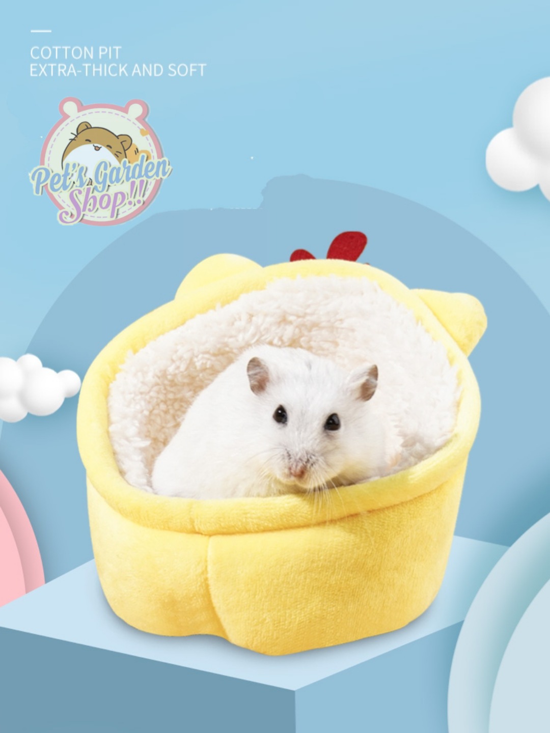 Nệm bông hình thú cho hamster