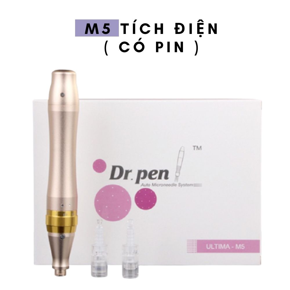 Máy phi kim m5 vàng tích điện cấy tảo cấy phấn trắng máy vi kim tảo tích điện, tặng kèm 2 kim loại 1