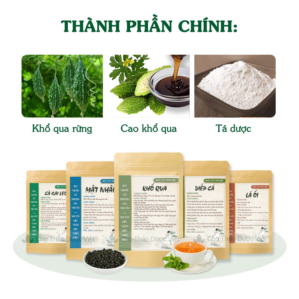 Khổ Qua Hoàn Thô (Mướp Đắng) Nguyên Chất 300g