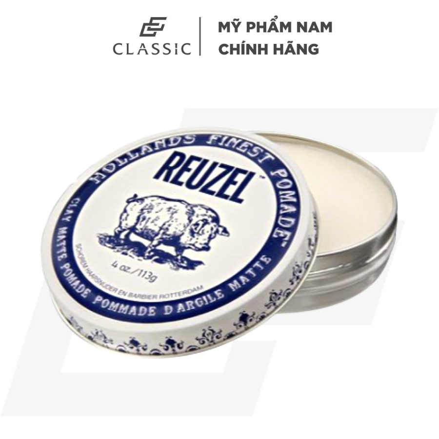 Sáp Vuốt Tóc Reuzel Clay Matte Pomade