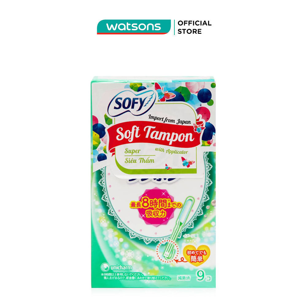 Băng vệ sinh siêu thấm Sofy Soft Tampon Super 9 Miếng Gói