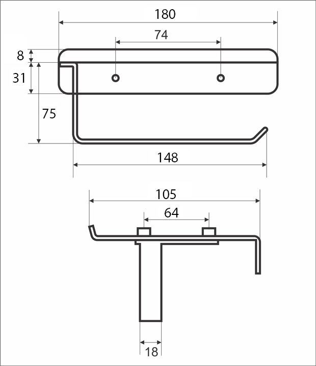 [HCM]Lô giấy vệ sinh inox 304 Zento HC1273-1