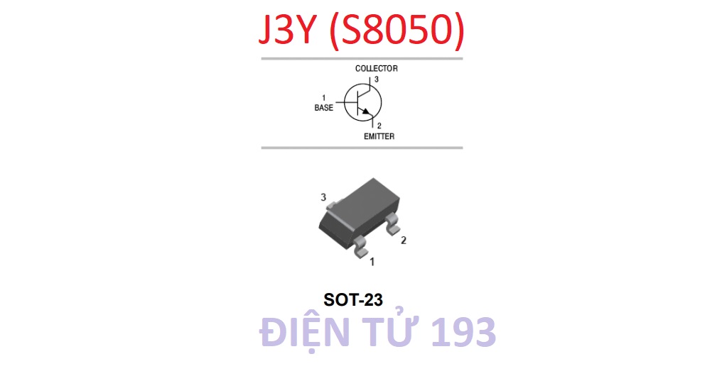 10 CÁI J3Y (S8050 SMD TÚI 10 CÁI)