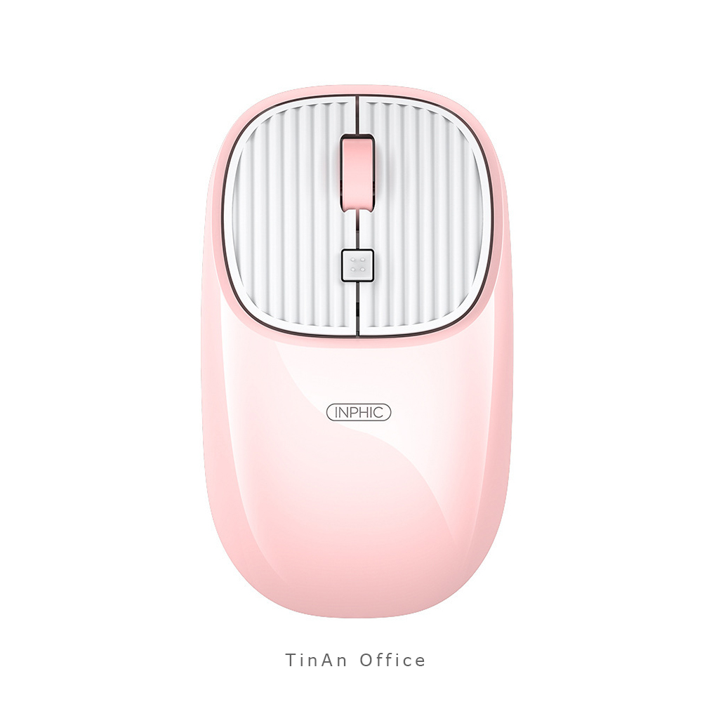 Chuột Không Dây Inphic E8 Chống Ồn, Wireless Mouse