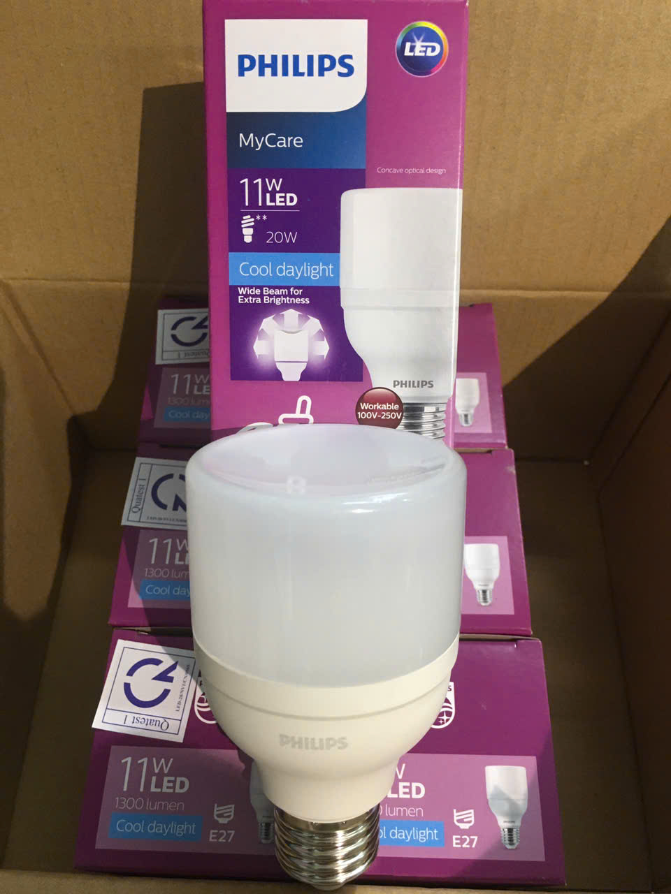 BÓNG LED BRIGHT 11W E27 1CT/12 APR PHILIPS