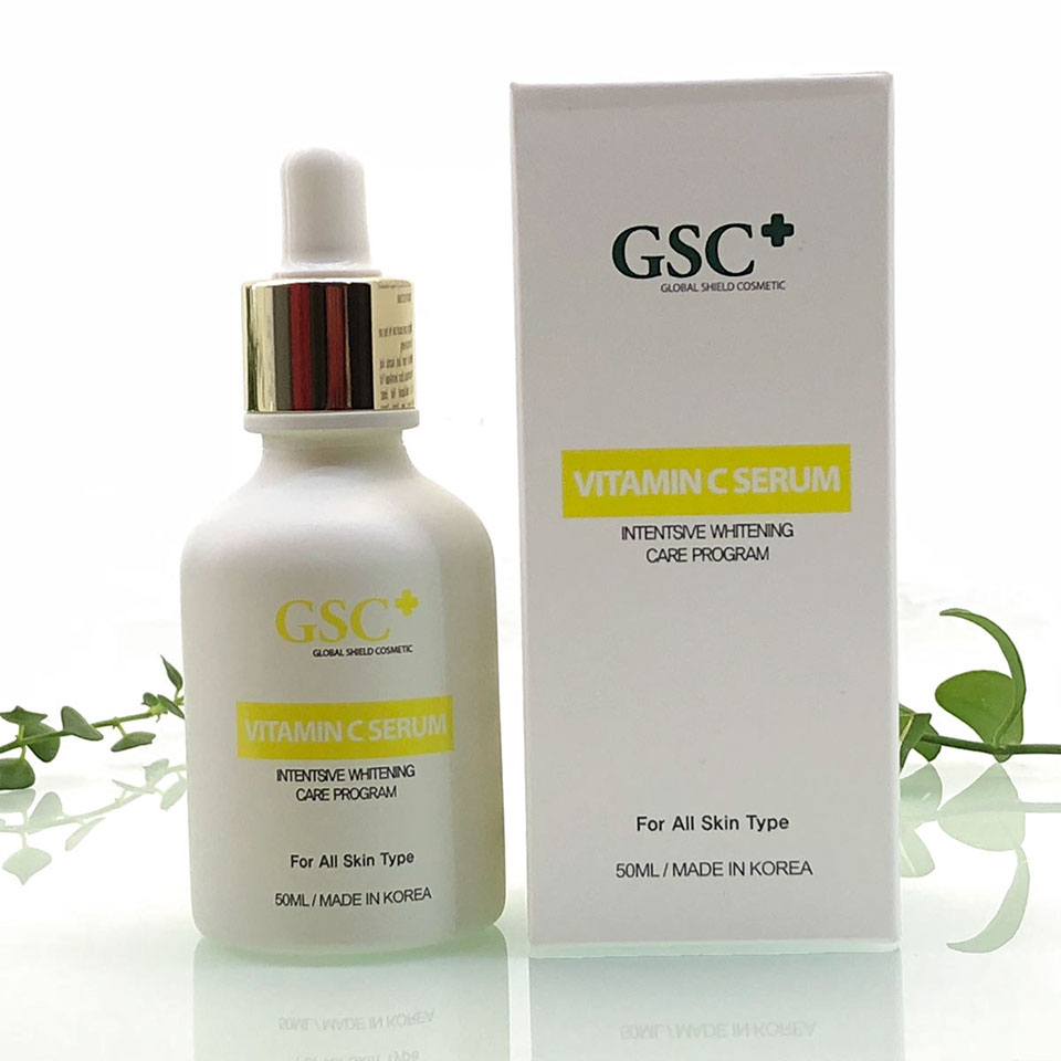 Tinh chất Serum hỗ trợ trị thâm, trắng sáng da GSC Vitamin C serum size 50ml