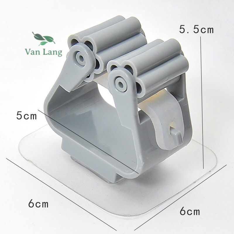 Kẹp chổi dán tường chắc chắn tiện dụng