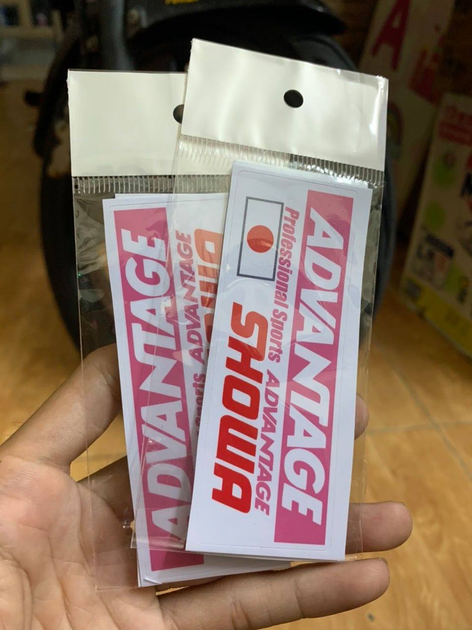 Tem con dán xe - dán phuộc MD, phuộc bình dầu v.v.