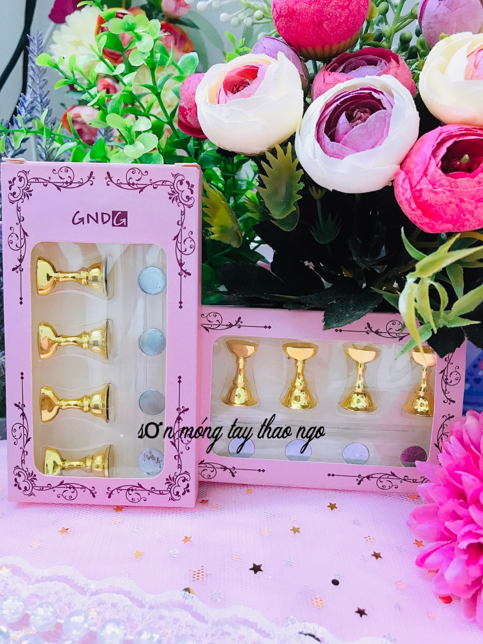 Bộ 5 đế đỡ móng mẫu, tập vẽ, có nam châm