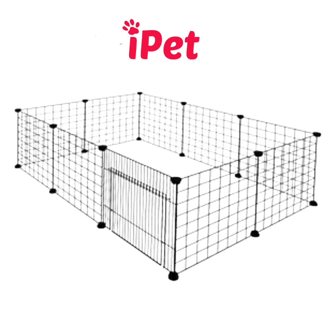 Combo lưới ghép chuồng quây thú cưng chó mèo - combo 10 lưới có cửa - ipet shop