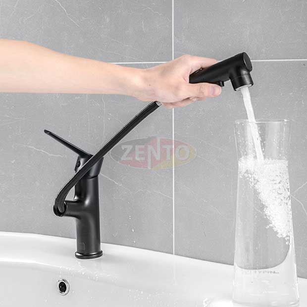 Vòi lavabo nóng lạnh Pulldown Spray ZT2130-B