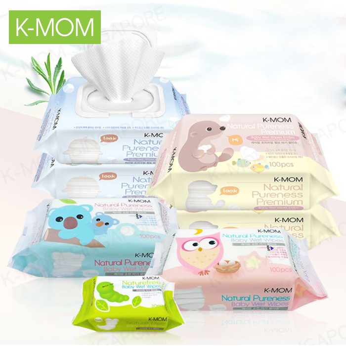 Khăn ướt hàn quốc k-mom gói 100 tờ