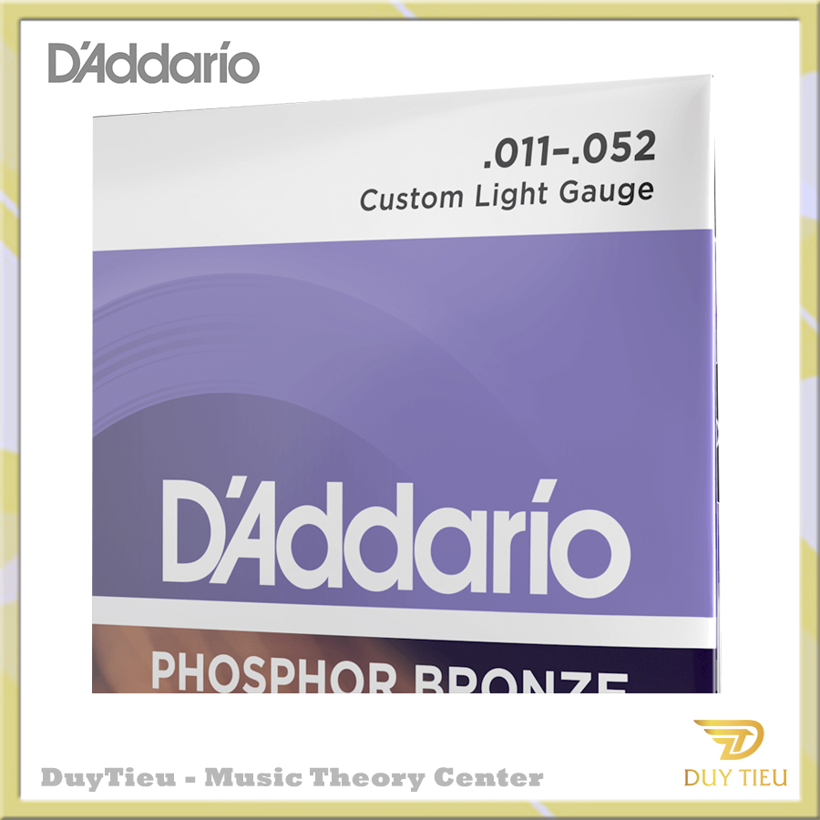 D'addario EJ26 - Custom Light Acoustic Guitar Strings - DuytieuGuitar DT020