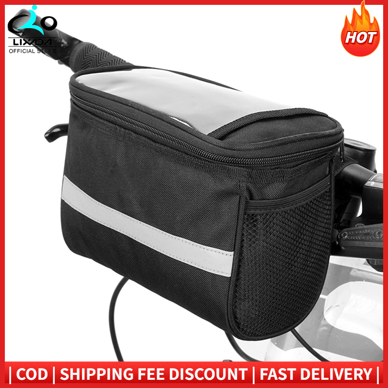 Lixada Cycling Bike Bicycle Insulated Front Bag MTB Bike Handlebar Bag Basket Pannier Cooler Bag with Reflective Strip