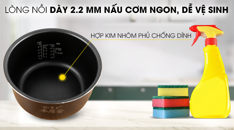 Nồi cơm điện tử Toshiba 1 ,8 lít RC-18DH2PV(W)