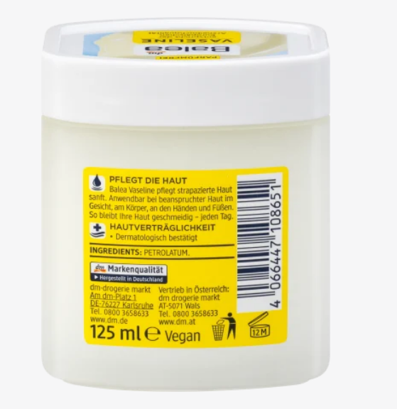 Kem nẻ Vaseline - hàng nội địa Đức - Balea 125ml