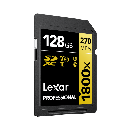 Thẻ nhớ máy ảnh sdxc lexar professional 256gb / 128gb / 64gb 1800x uhs-ii u3 v60 r270mb/s w180mb/s - phụ kiện 1986