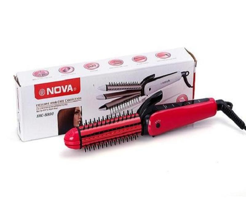 [HOT TẶNG VÒNG TAY CHỈ ĐỎ MAY MẮN] Máy tạo kiểu tóc đa năng 3 trong 1 Nova 8890 (hồng) giá rẻ