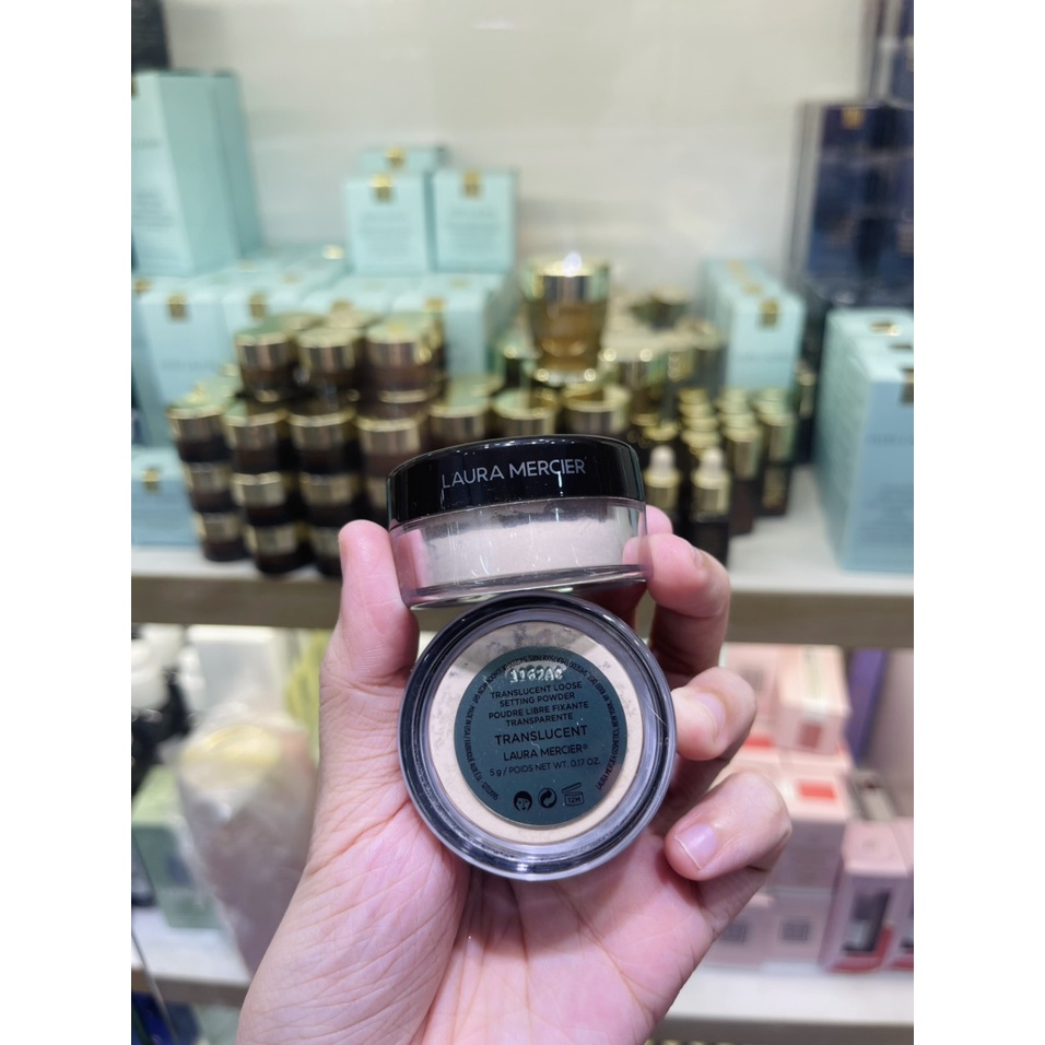 [MINISIZE 3.5G -5G - BAO BÌ MỚI ]PHẤN PHỦ ĐÌNH ĐÁM LAURA MECIER TRANSLUCENT SETTING POWDER MINISIZE