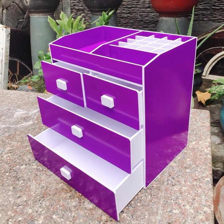 [HCM]Kệ Đựng Mỹ Phẩm  Đựng Trang Điểm 4 Tầng VIOLET