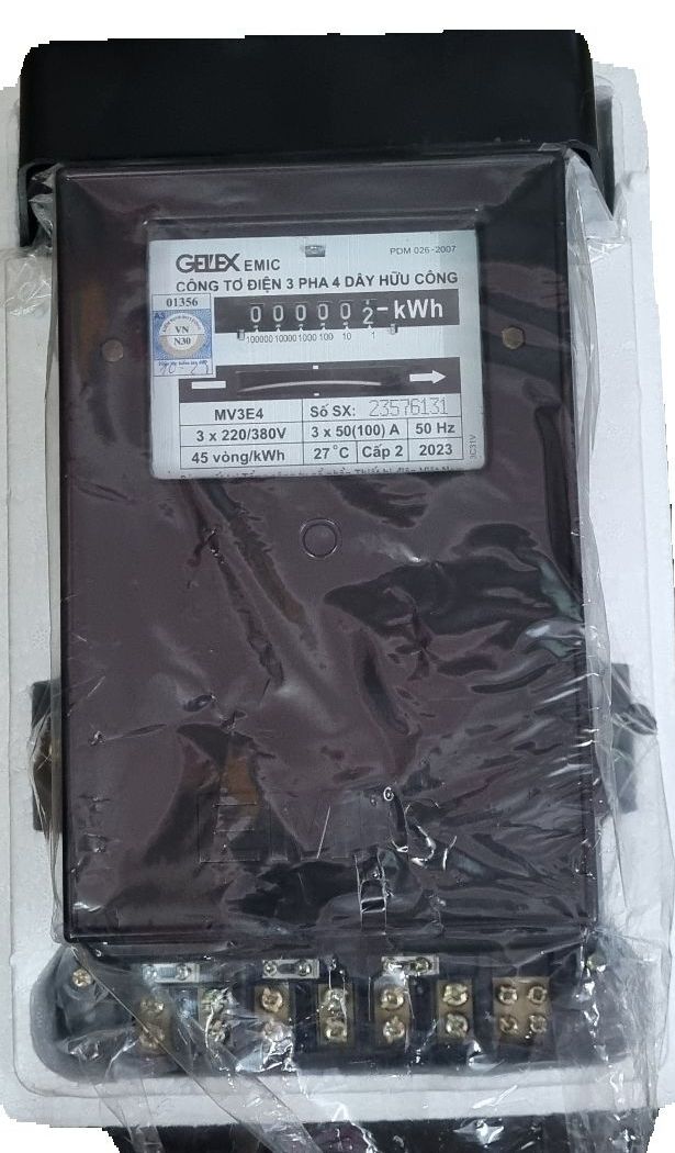 Emic 100A Mv3E4 3-Phase 4-Wire Electric Meter (Fully Inspected)