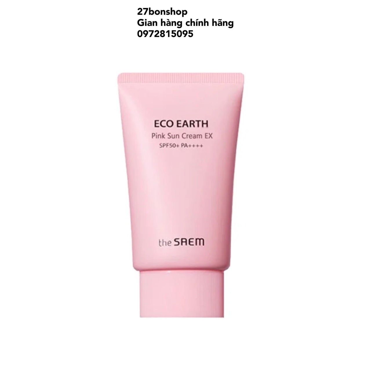 (Mẫu mới) Kem Chống Nắng The Saem Eco Earth Power Pink Sun Cream SPF50+ PA++++
