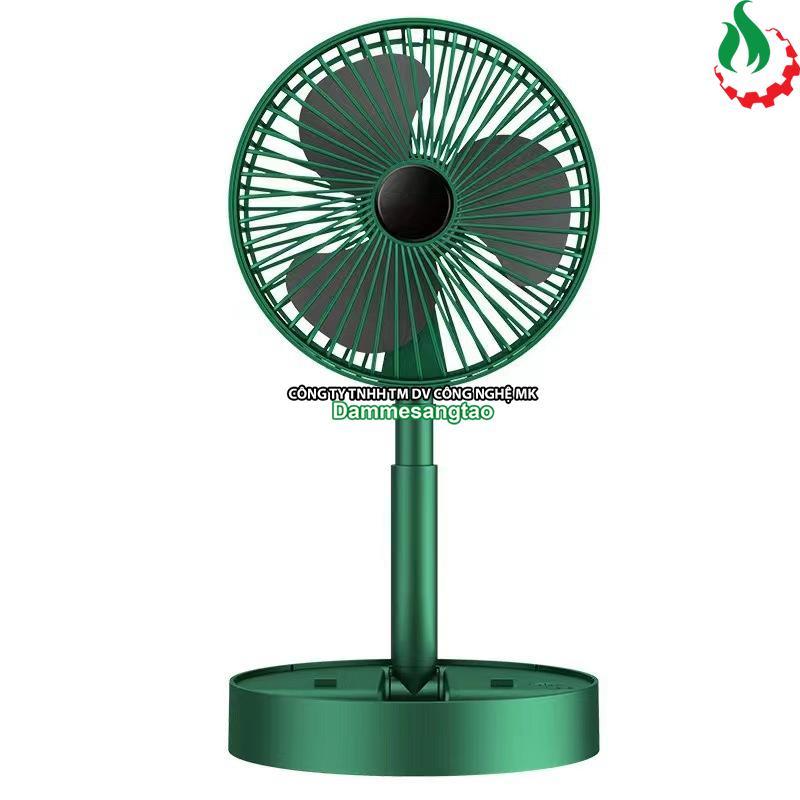 Quạt tích điện Mini gấp gọn 3 cấp tốc độ gió