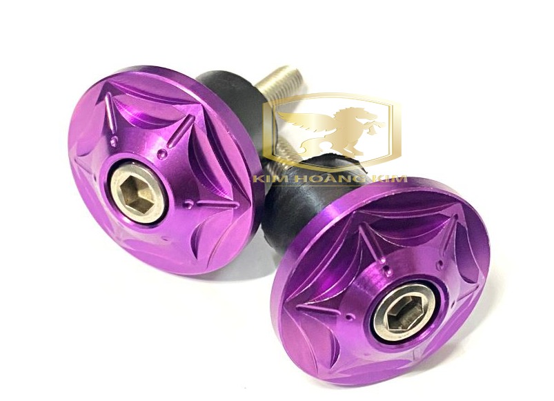 Gù tay lái Titan Gr5 màu Tím gắn xe máy Sirius,Wave,Exciter,Sonic,Raider,Satria....