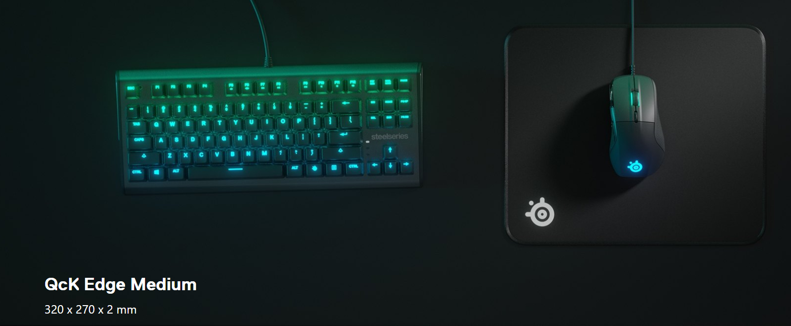 Bàn di chuột STEELSERIES QcK Edge Medium MKStore