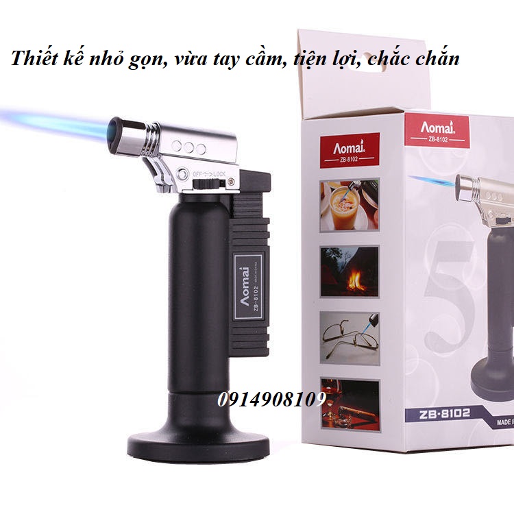 Bật khò nướng bartender - caramel - kem trứng AOMAI cao cấp