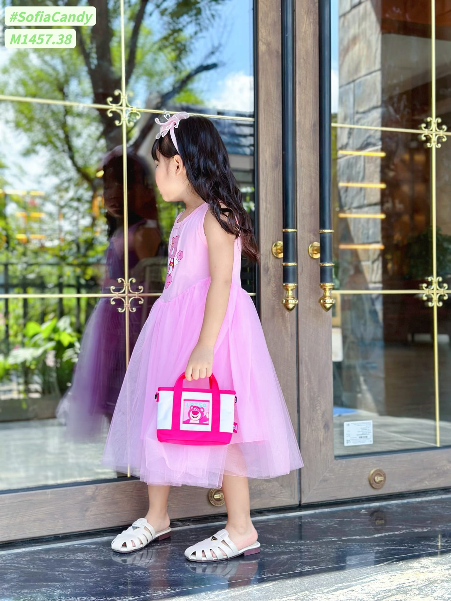 Đầm gấu Dâu Sofia candy Xinh Xỉu