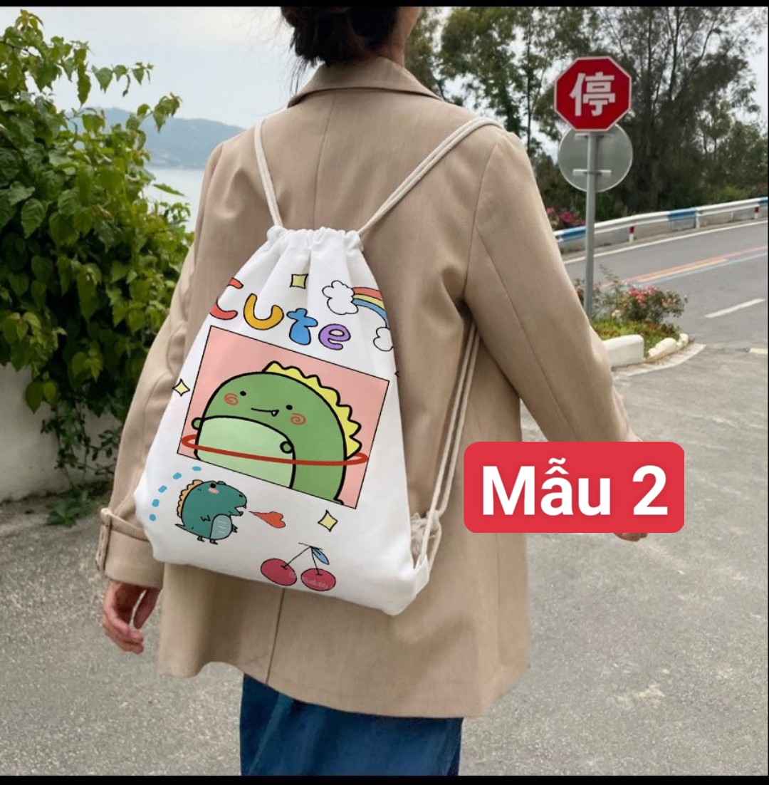 Các mẫu Balo dây rút hình kute