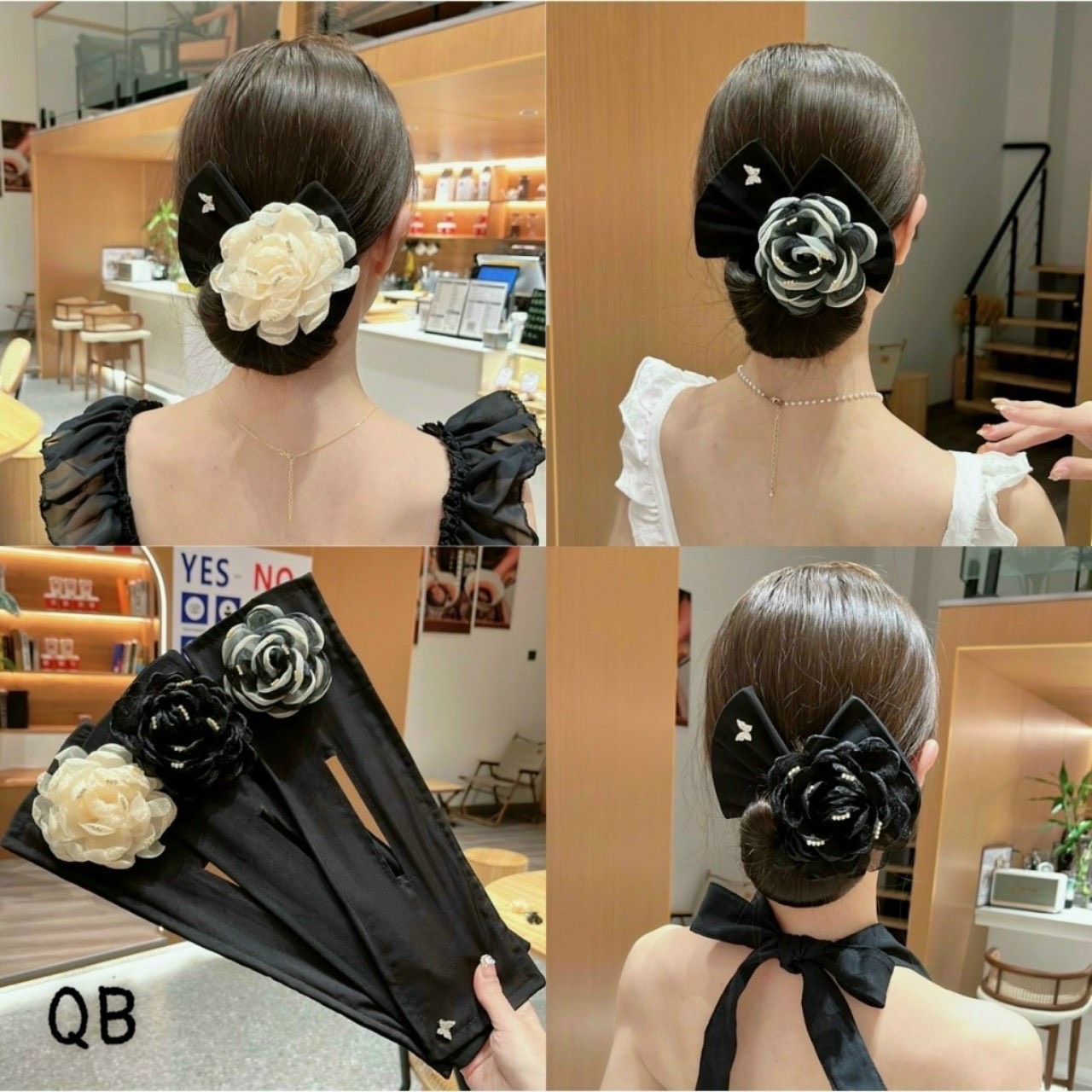 Thanh búi tóc hình hoa