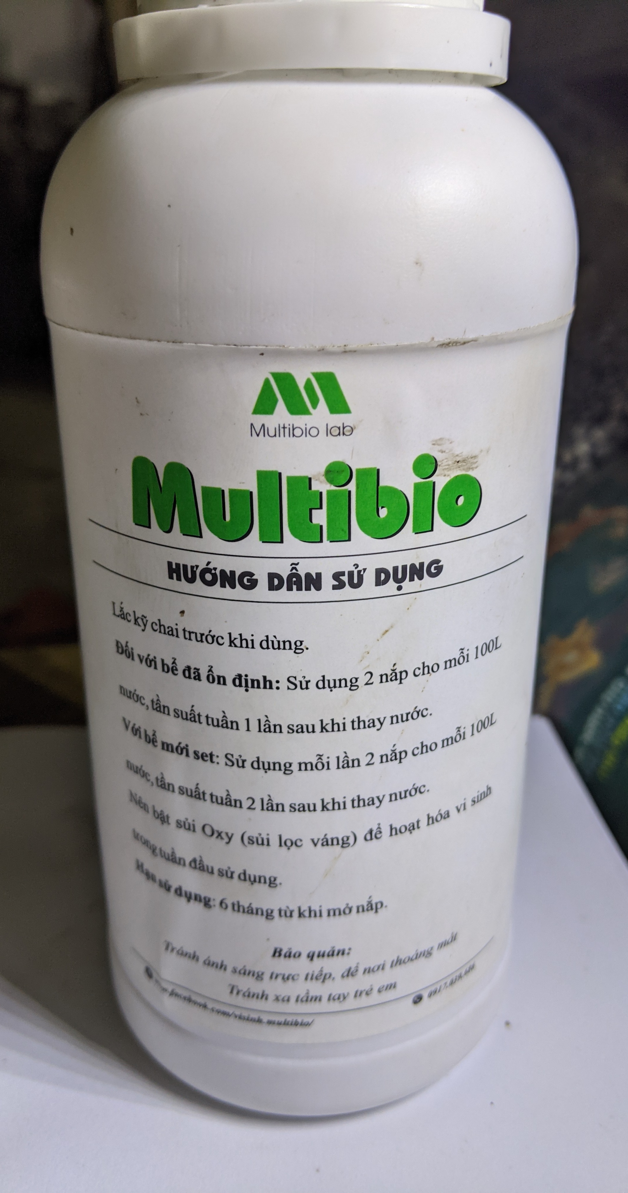 Men Vi Sinh Bể Cá Multibio 500ml