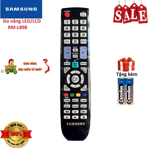 Bảng giá Điều khiển tivi SamsungRM-L898 remote đa năng dòng LCD/LED TV Samsung - Hàng tốt [ tặng kèm pin, BH đổi mới ]