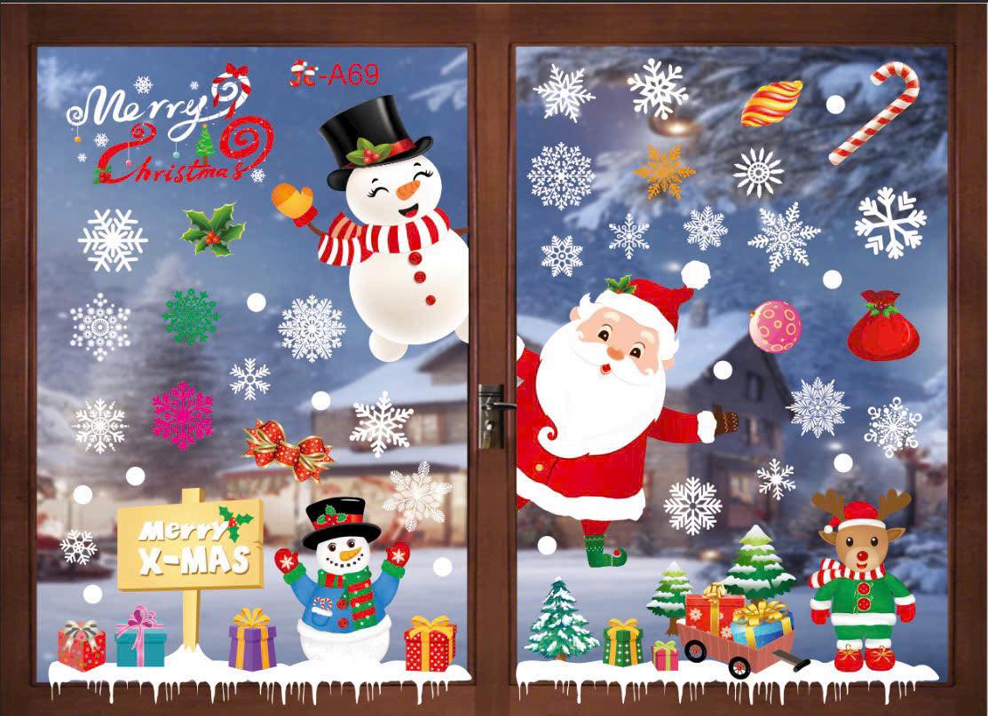 ( 003) Decal trang trí tường Noel