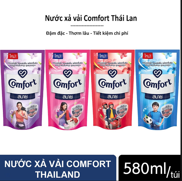 Túi Nước Xả Vải Comfort 580ml Thái Lan