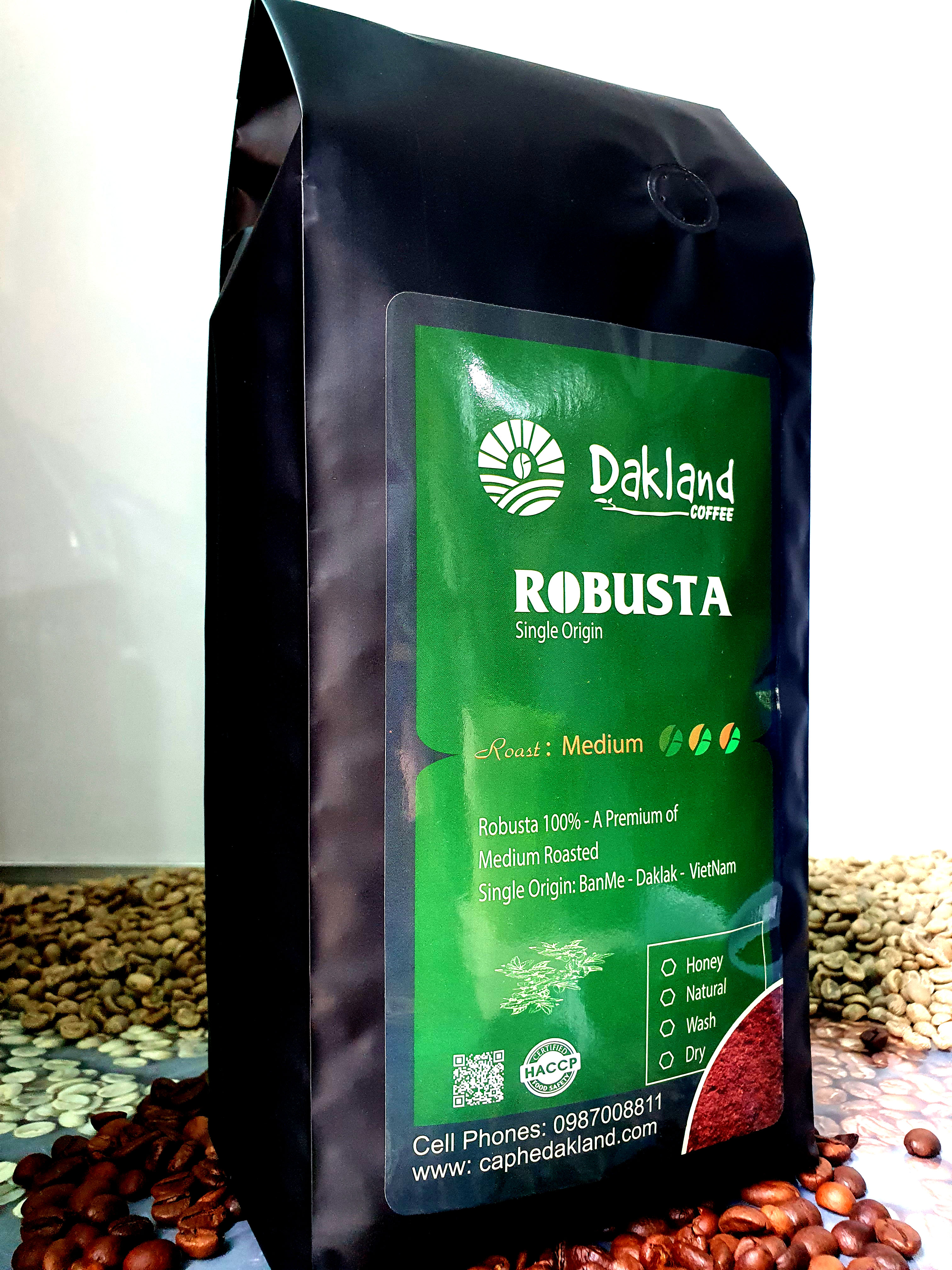 Cà Phê Nguyên Chất Robusta - Dakland Coffee-1kg
