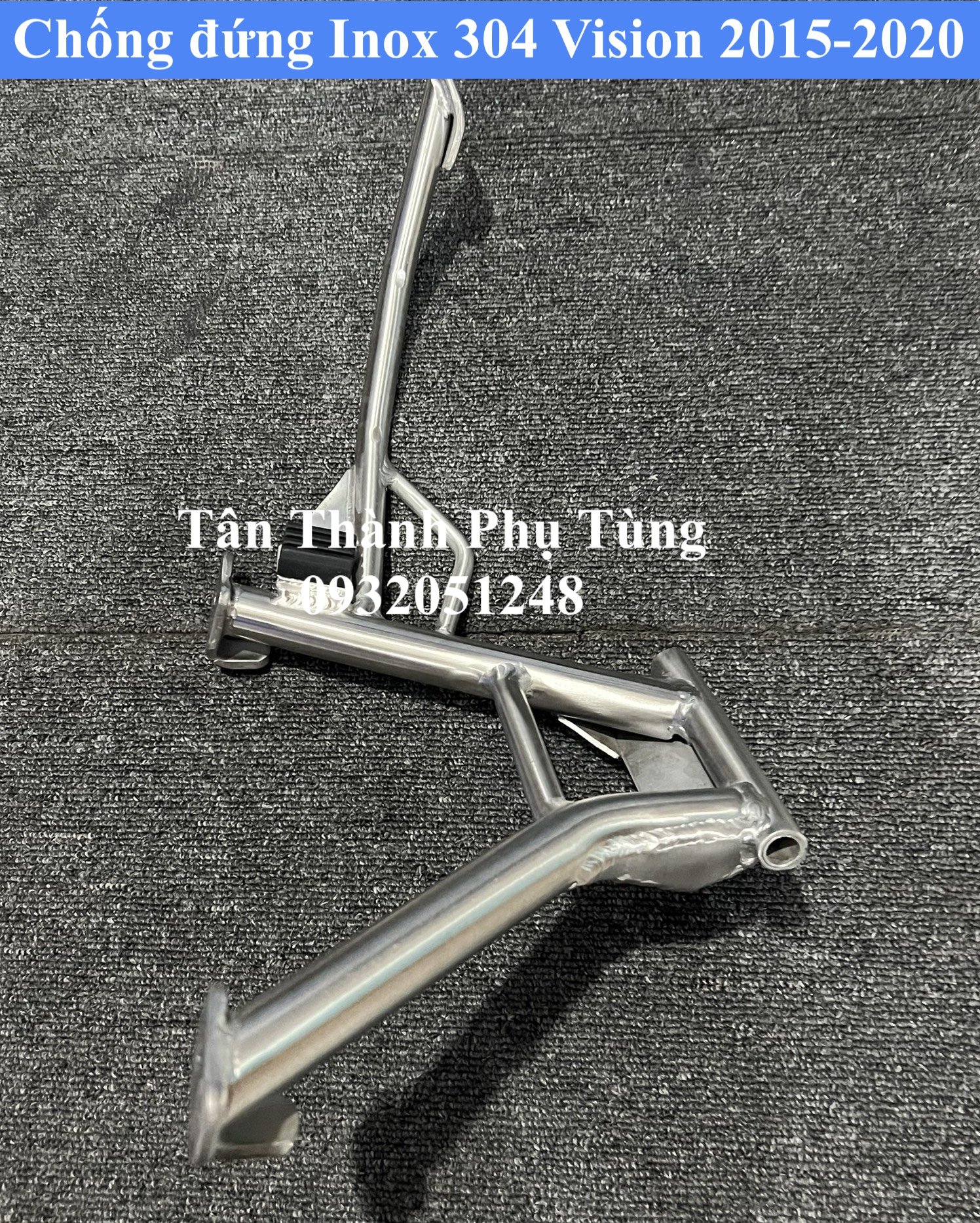 Chống đứng Inox 304 gắn Vision 2015-2020