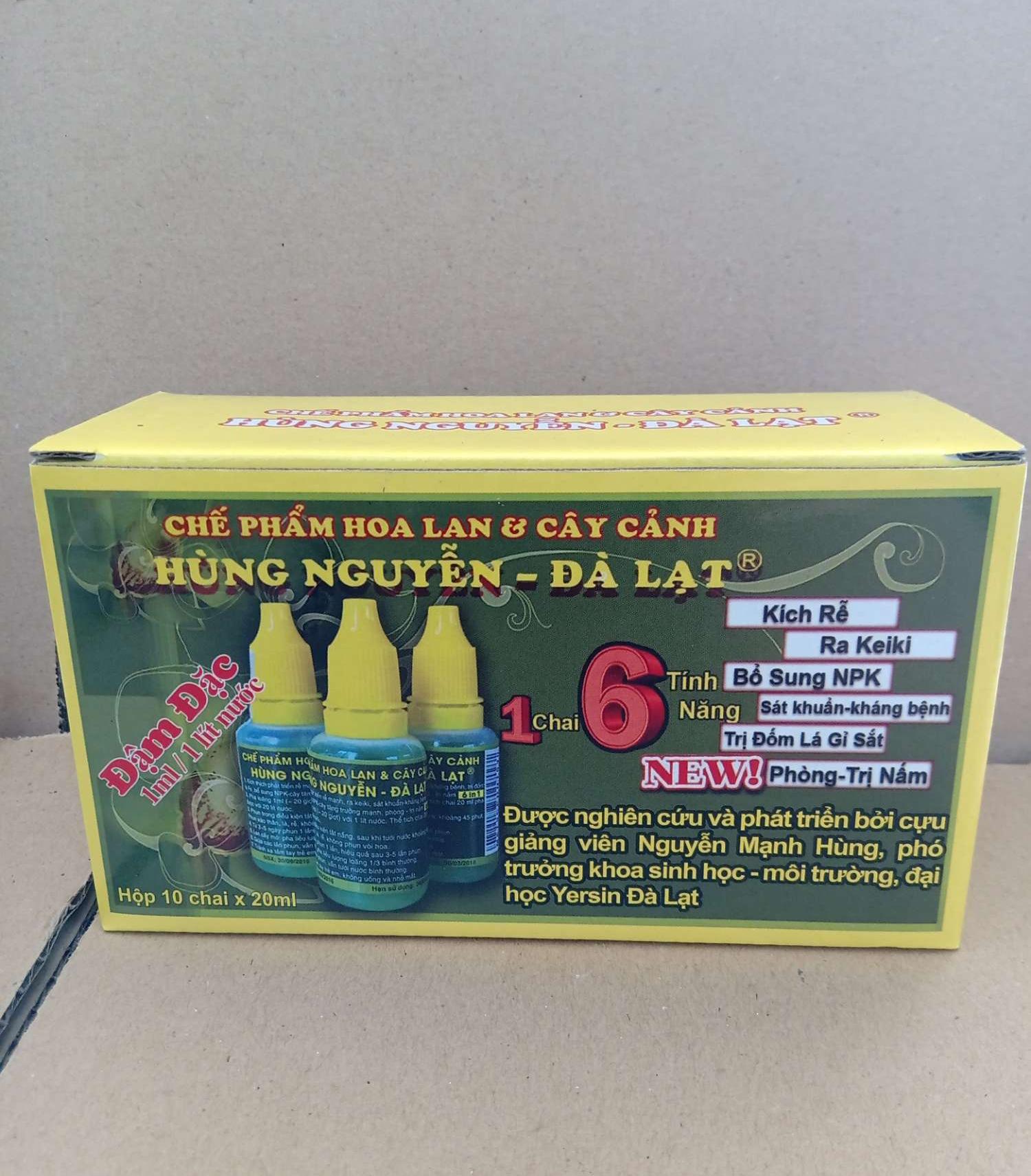 Chế phẩm Hùng Nguyễn hoa lan hộp 10 chai