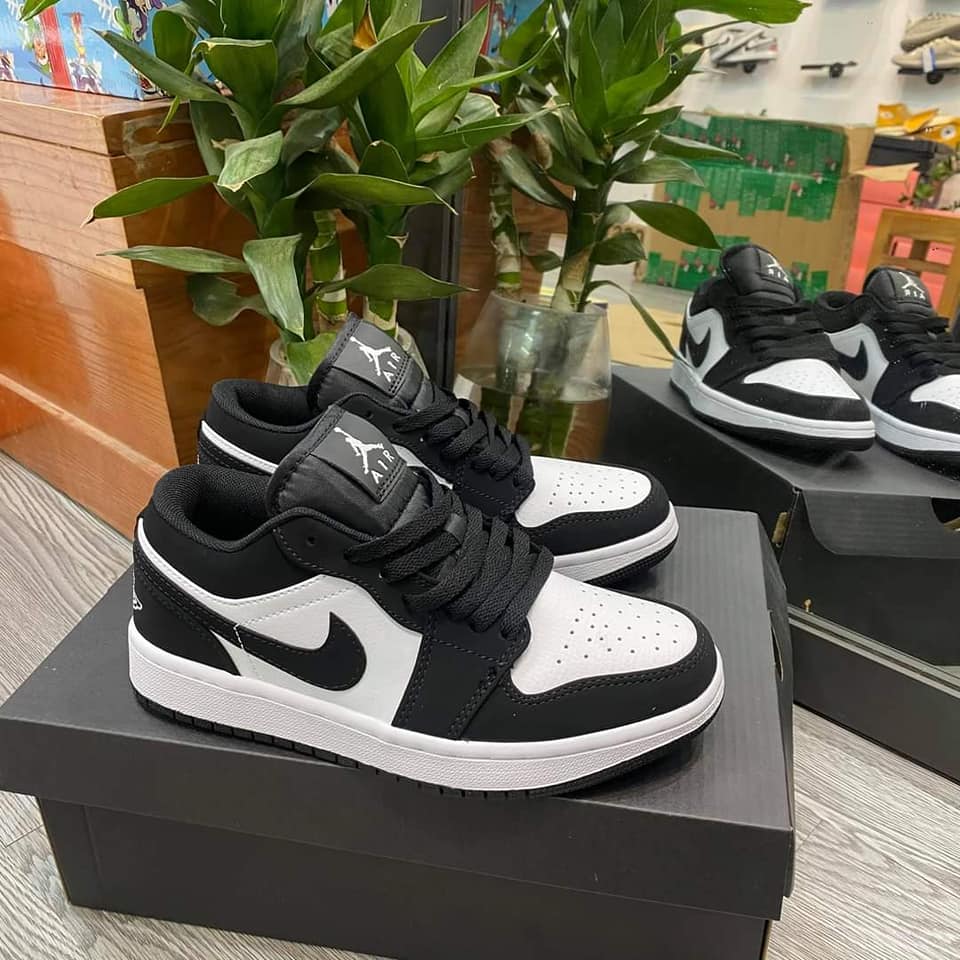 Hot Trend - Cổ Thấp Giày thể thao sneaker Jordan 1 low Panda giày JD1 cổ
