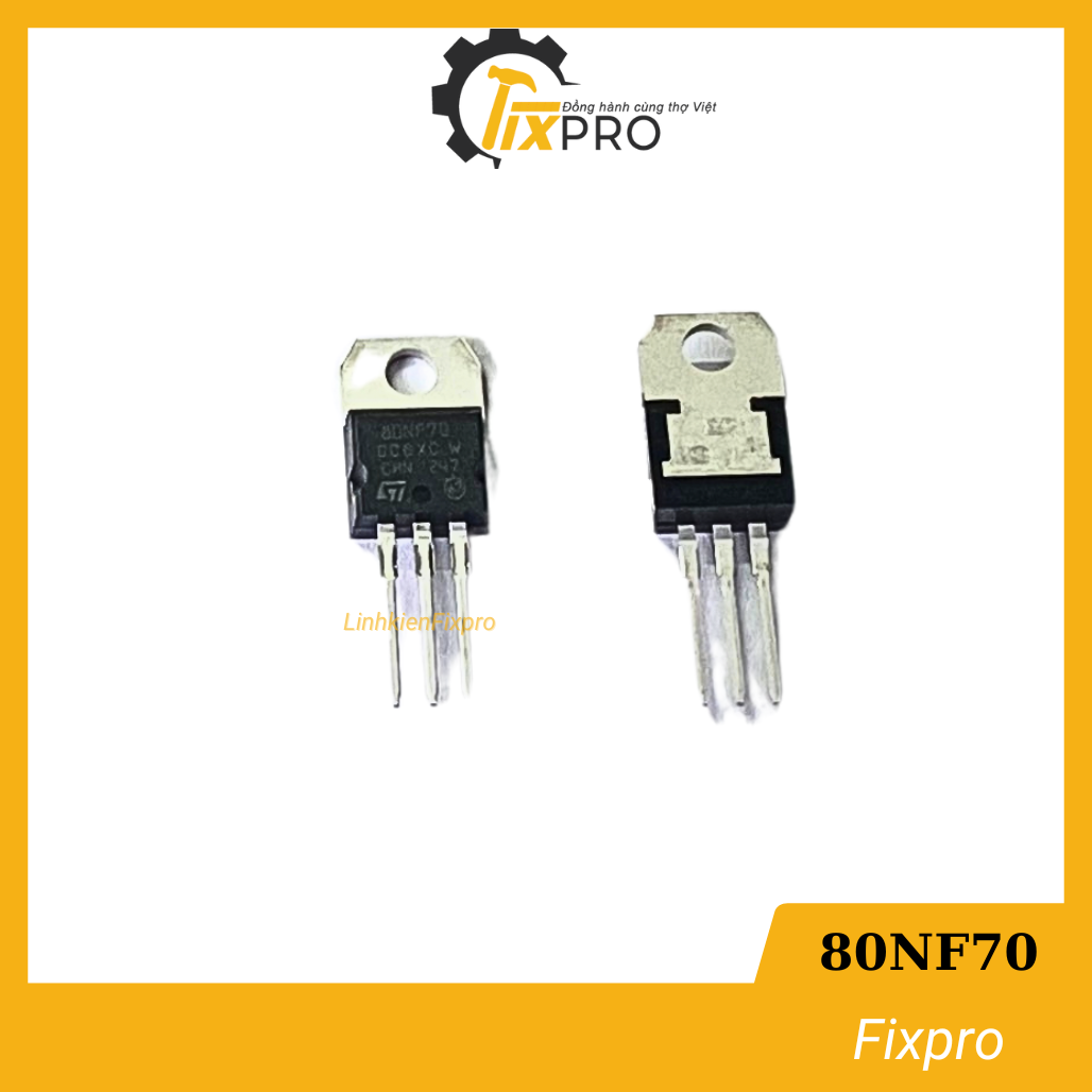 Mosfet 80NF70 80A 70V tháo máy.