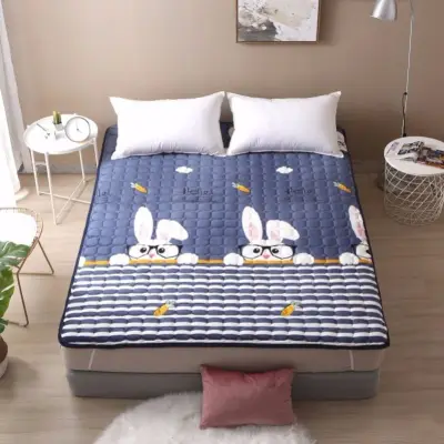 nệm Nệm nhiệt Mẫu giường Washable folding cushion antiskid thin bed single double student dormitory bed pads Farley velvet tatami mat is