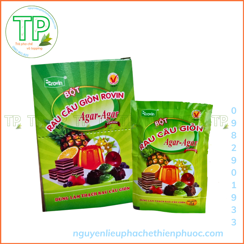 bột rau câu giòn - thạch râu câu - 1 gói 25gr